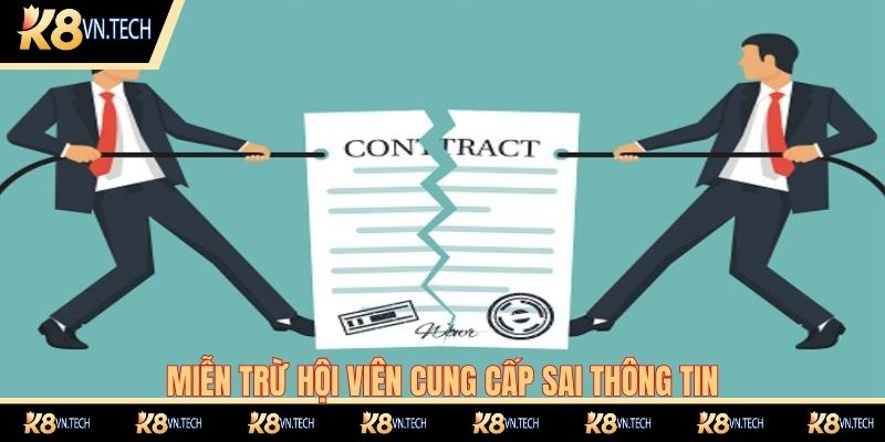 Miễn Trừ Trách Nhiệm 3 Quy định miễn trừ hội viên cung cấp sai thông tin