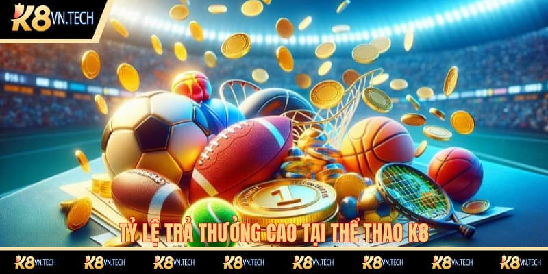 Thể Thao K8 2 Sảnh K8 Sports áp dụng mức trả thưởng cực kỳ hậu hĩnh cho hội viên